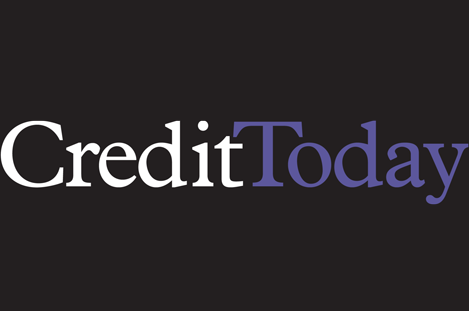Credit Today logo, White and Purple text on black background